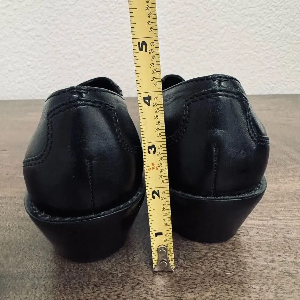 Matisse Brazil Black Leather Western Ankle Boots 8.5